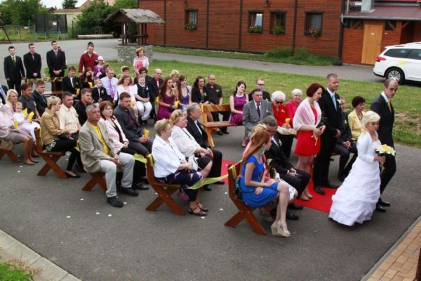 Svatební obřad v Agrocentru Ohrada