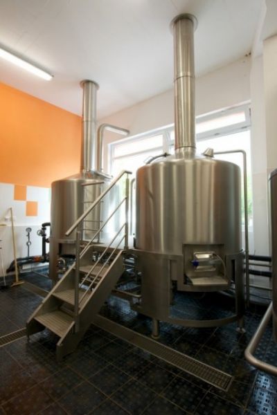 Interiér domácího pivovaru Ohrada