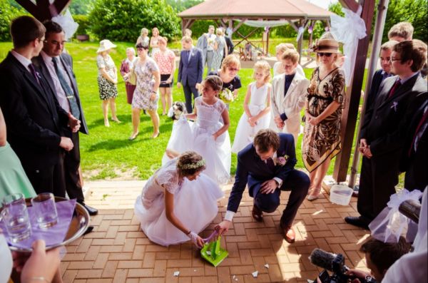 Svatební obřad v Agrocentru Ohrada